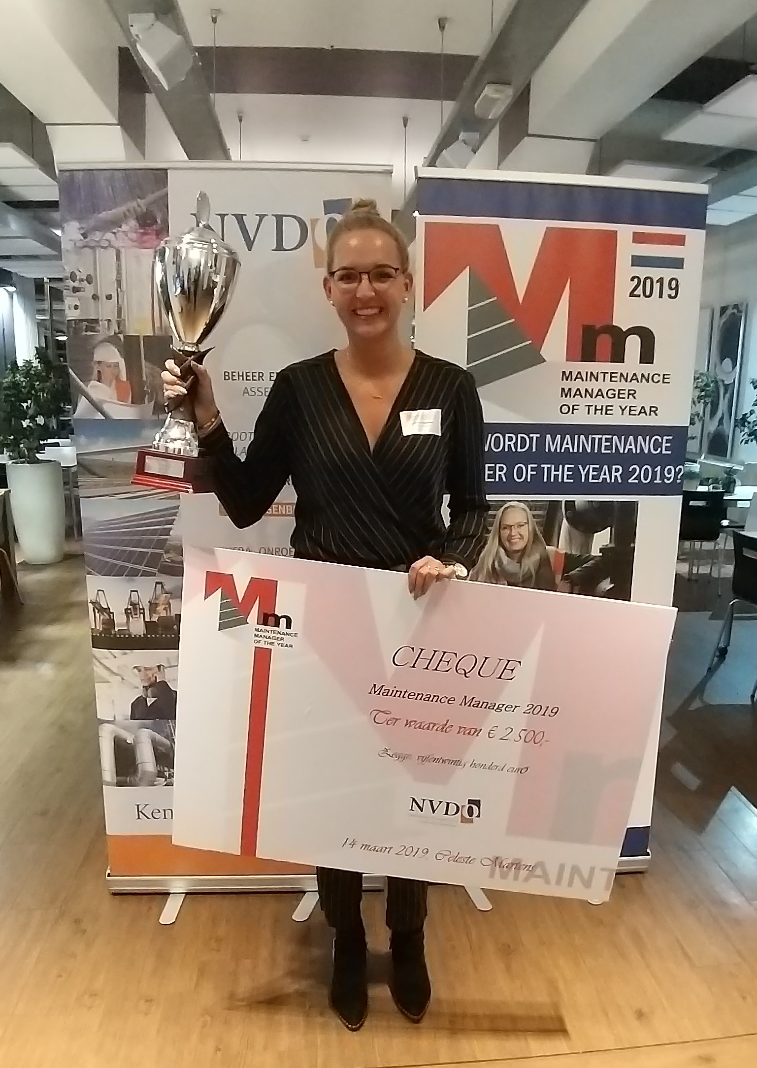 Efnms Celeste Martens Awarded Maintenance Manager Of The Year In The Netherlands